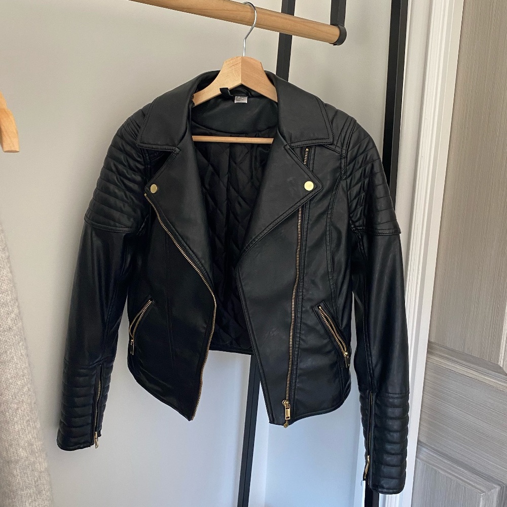 DIVIDED H&M faux leather jacket